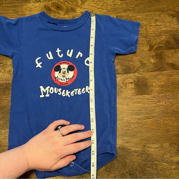 Vintage Walt Disney World Baby Future Mouseketeer Mickey Mouse Onesie - Picture 6 of 7
